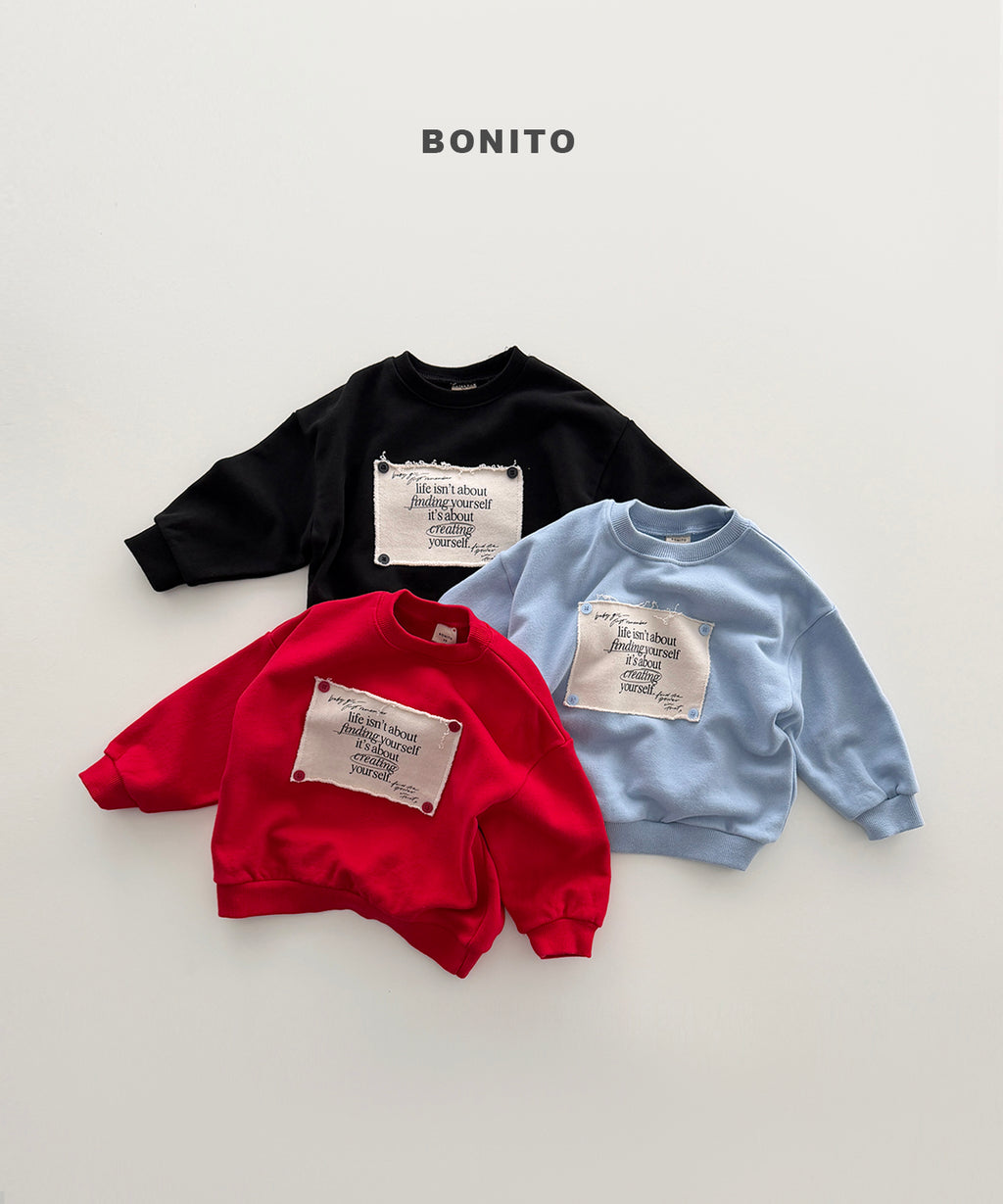 Remember Button Sweatshirt
