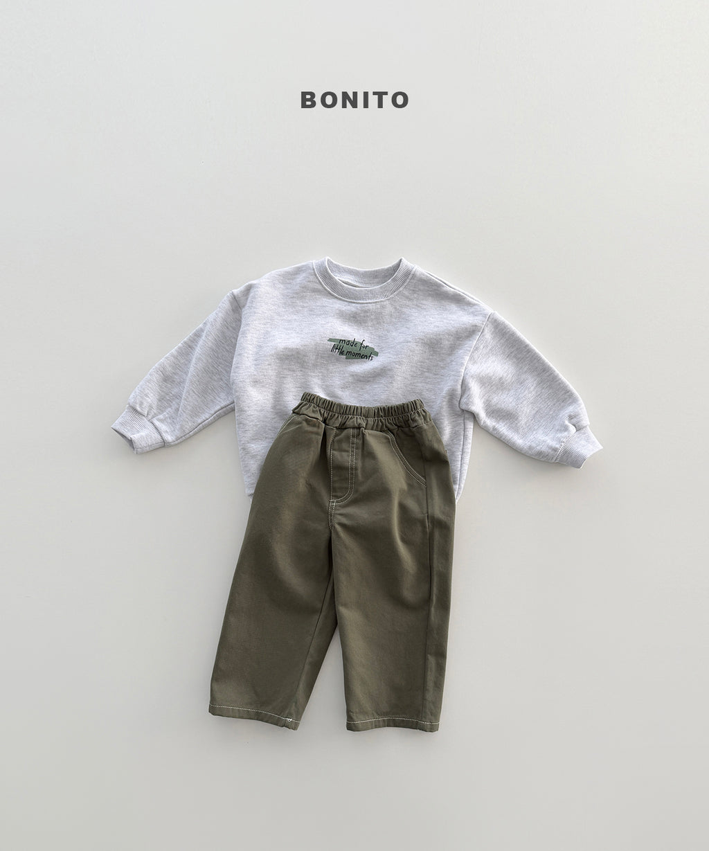 Stitch Cotton Pants