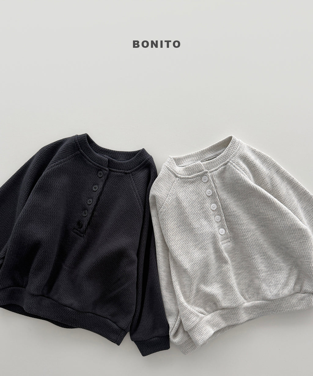 Henley Neck Sweatshirt