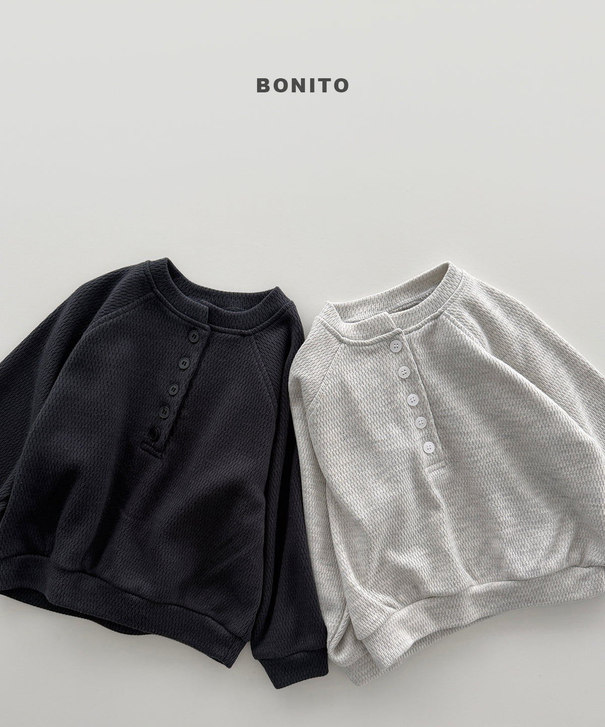 Henley Neck Sweatshirt