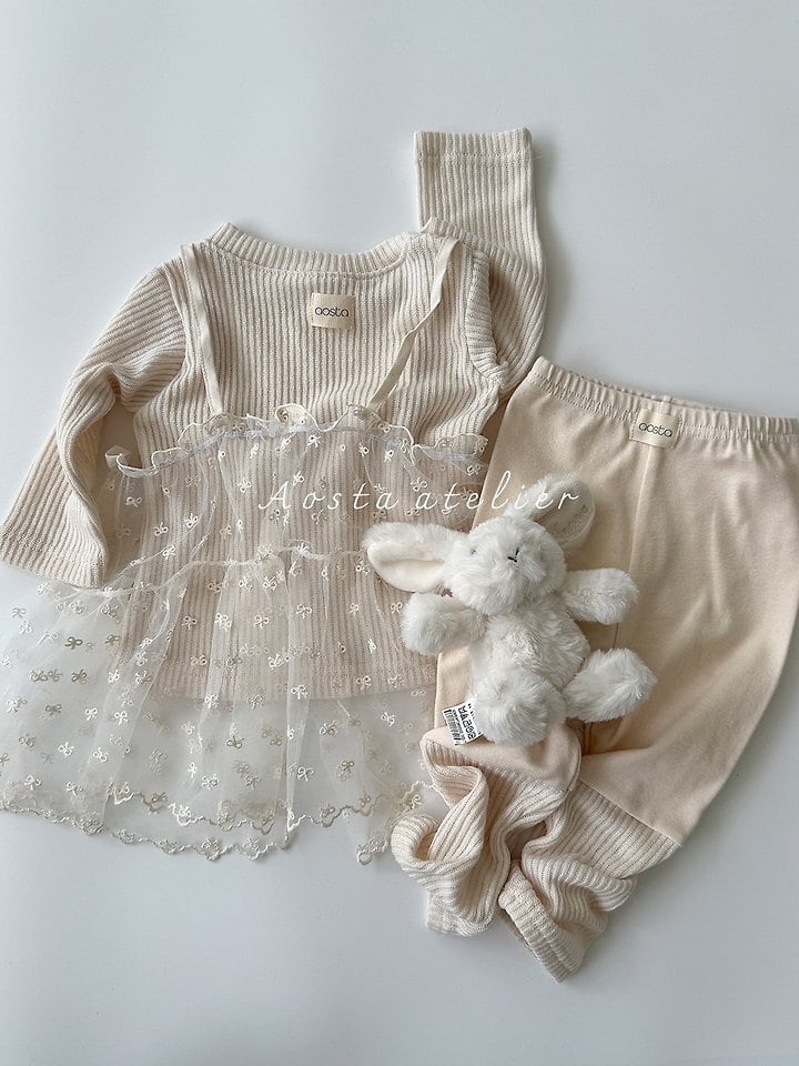 lace ribbon open dress