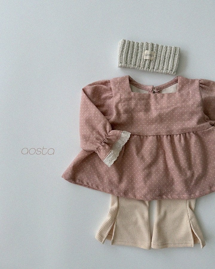 milk dot blouse