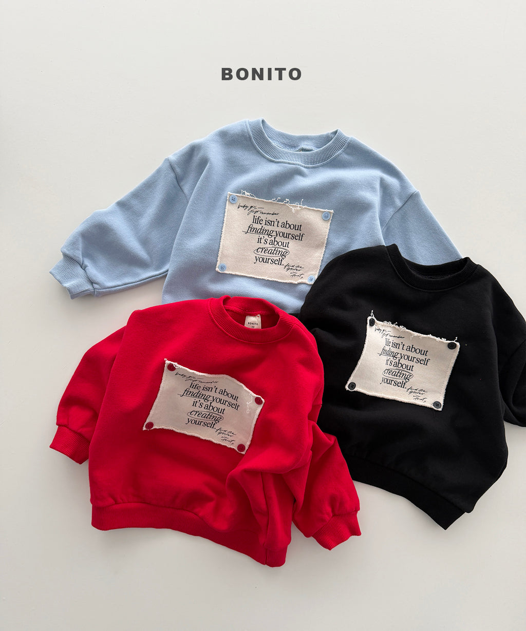Remember Button Sweatshirt