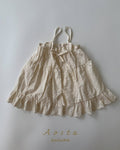 lace cotton open dress