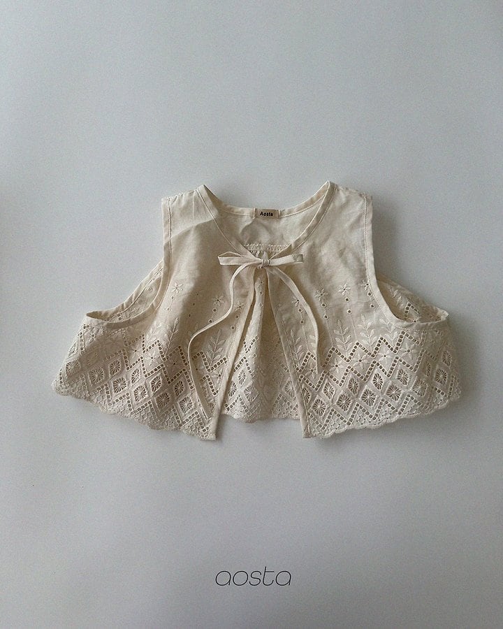 lace jenny open vest