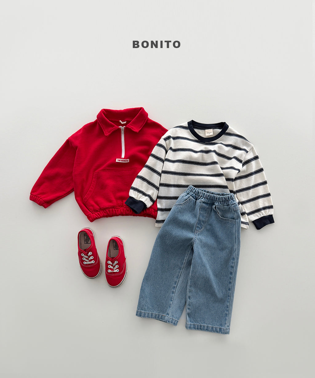 Haru Stripe Shirred Tee