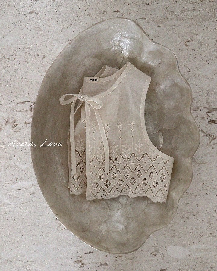 lace jenny open vest