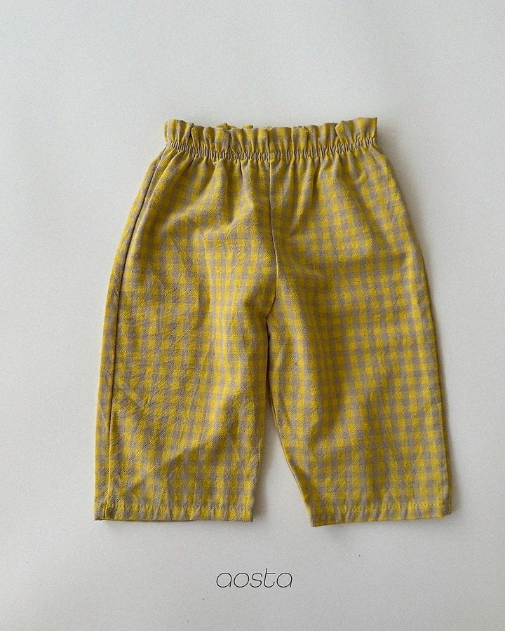caramel check pants