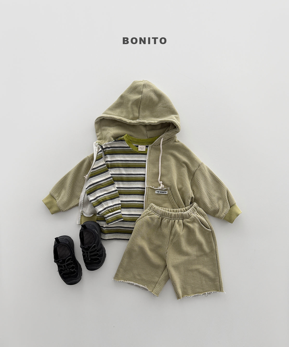 Track Stripe Shirred Tee