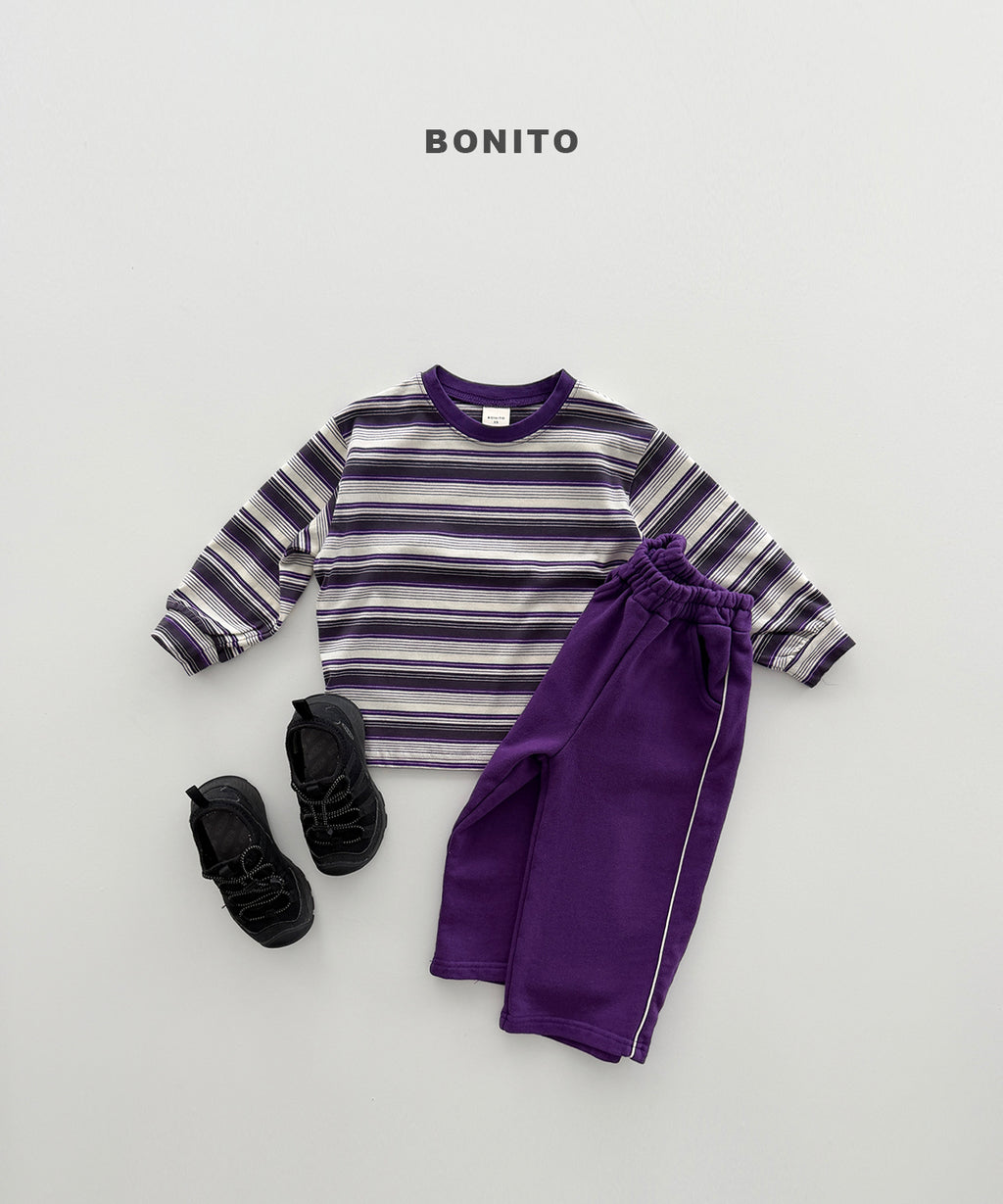 Track Stripe Shirred Tee