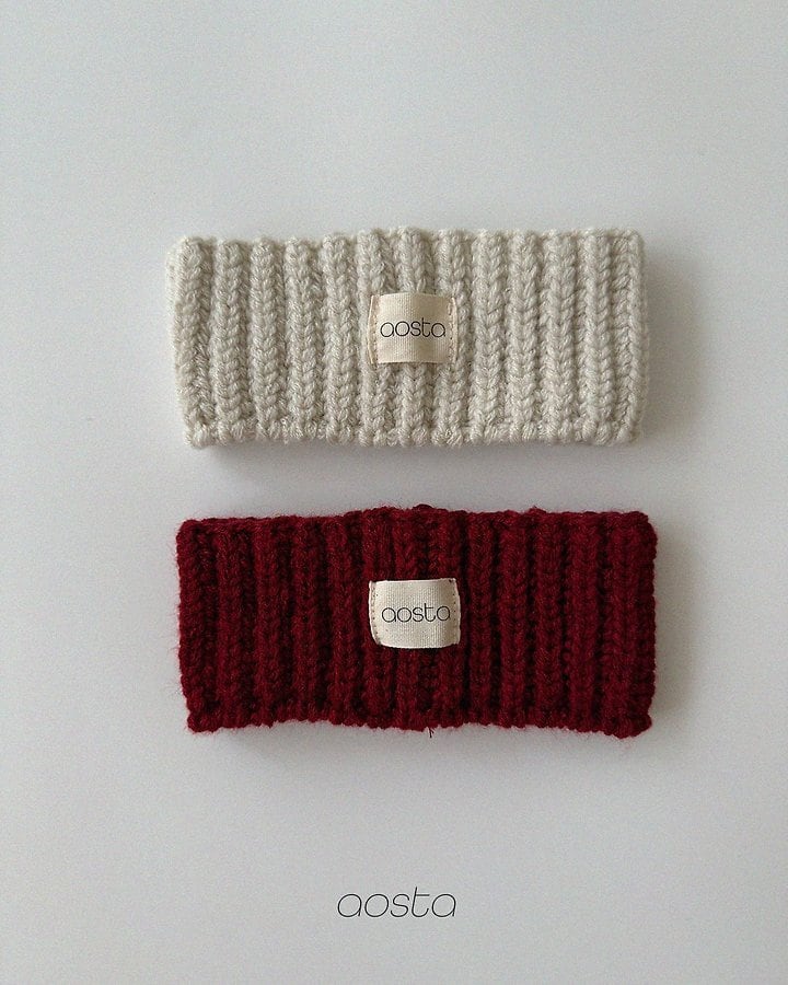 knit cookie hair band