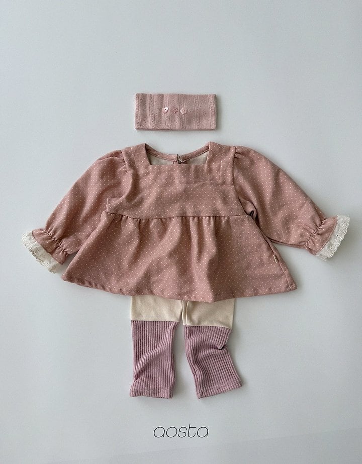 milk dot blouse