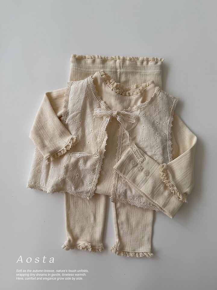 lace open vest