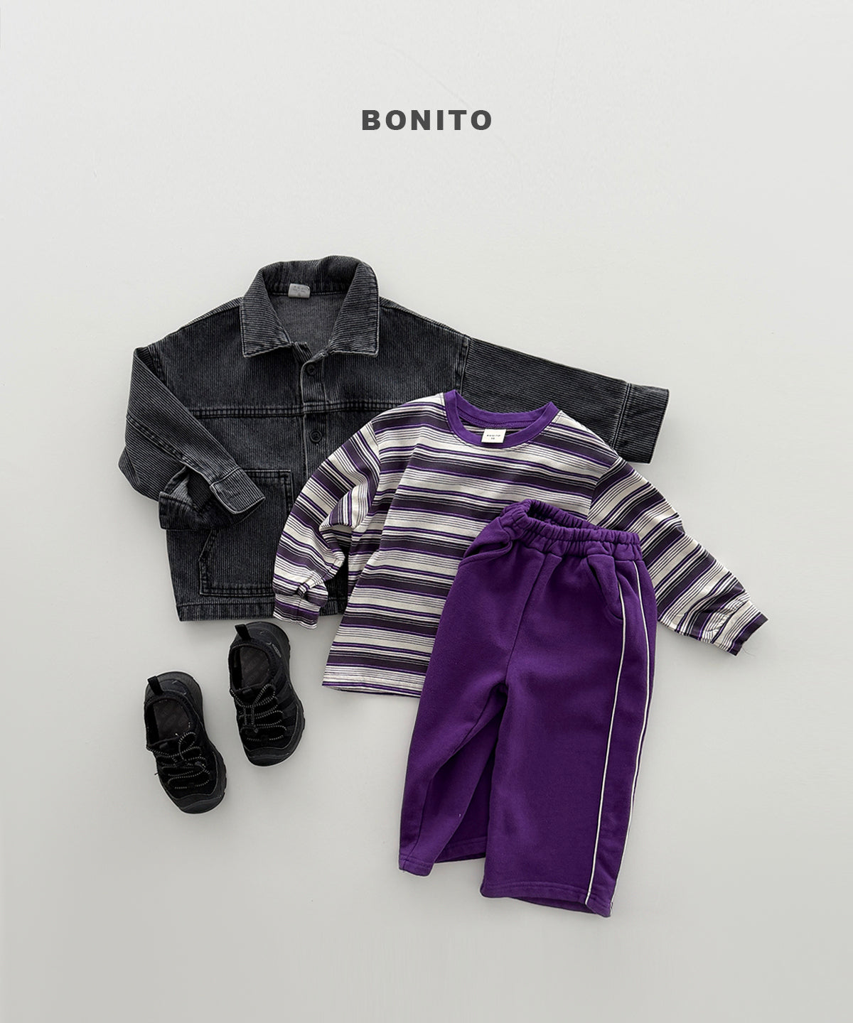 Track Stripe Shirred Tee