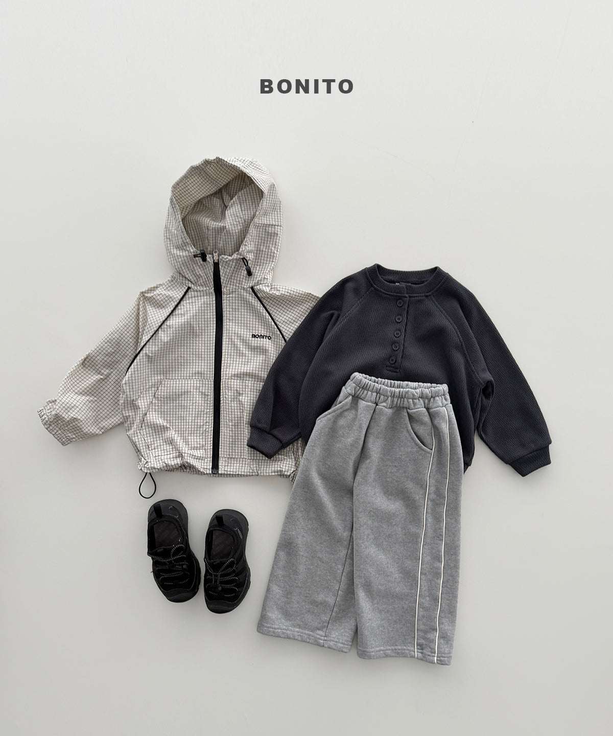 Henley Neck Sweatshirt