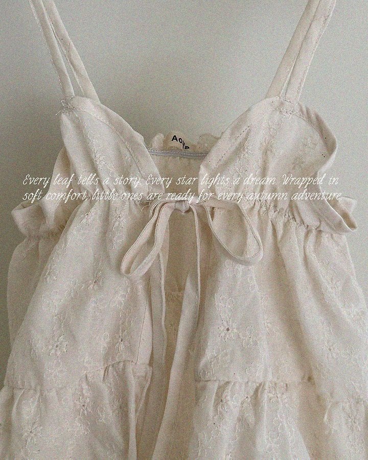 lace cotton open dress