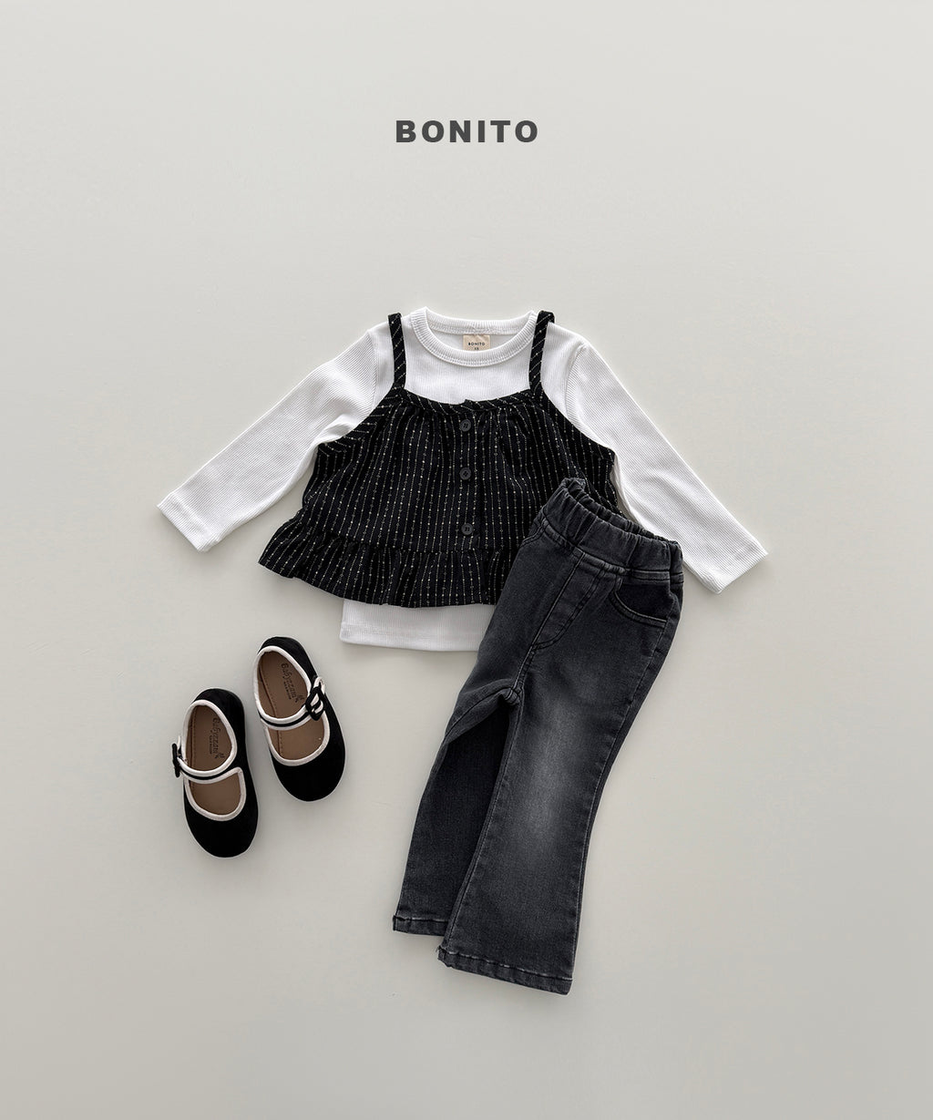 Bootcut Stretch Denim Pants