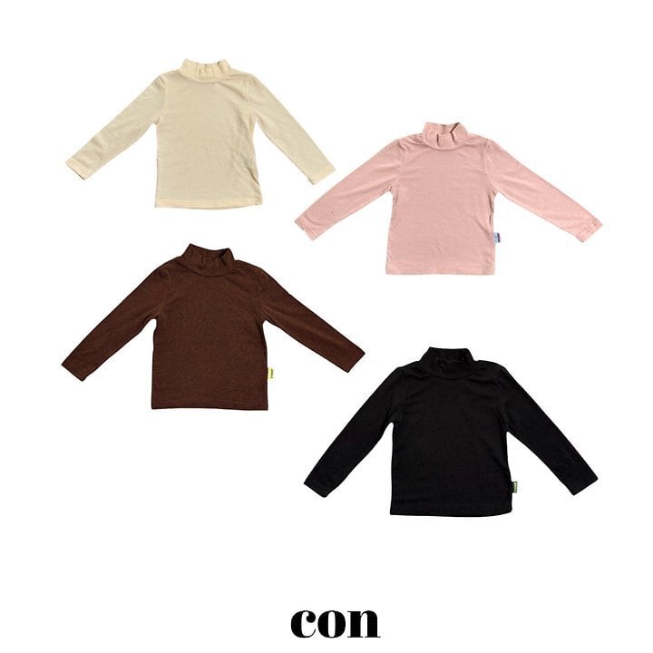con mock neck T