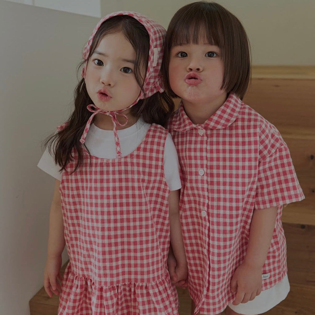 Gingham check dress