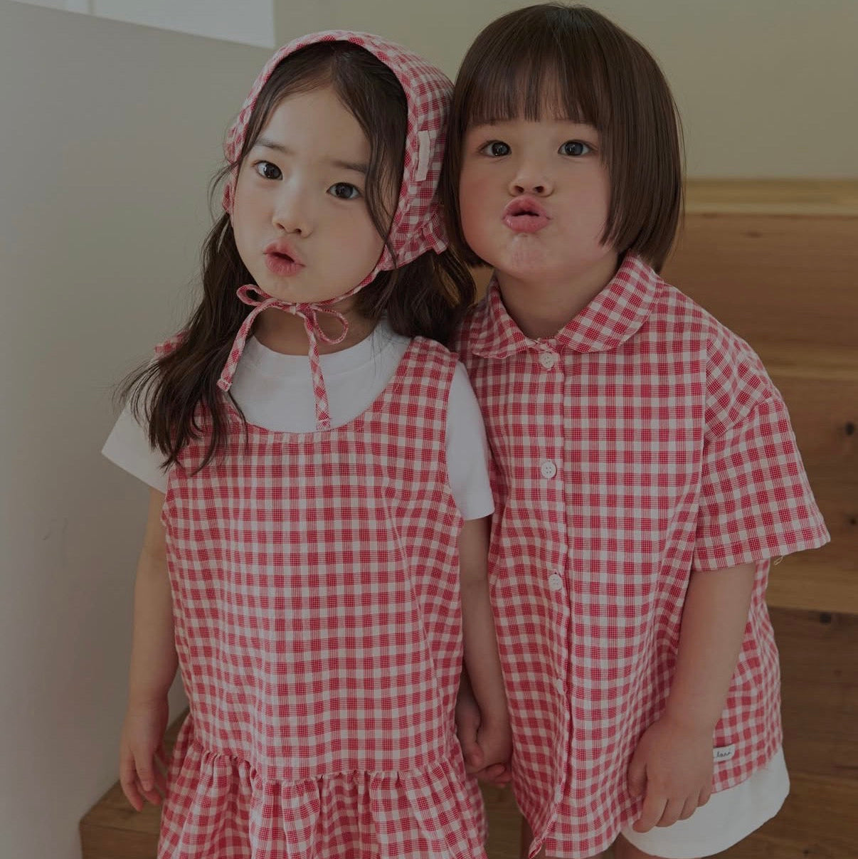 Gingham check dress