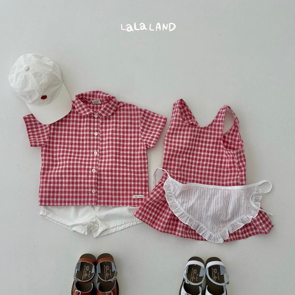 Gingham check dress