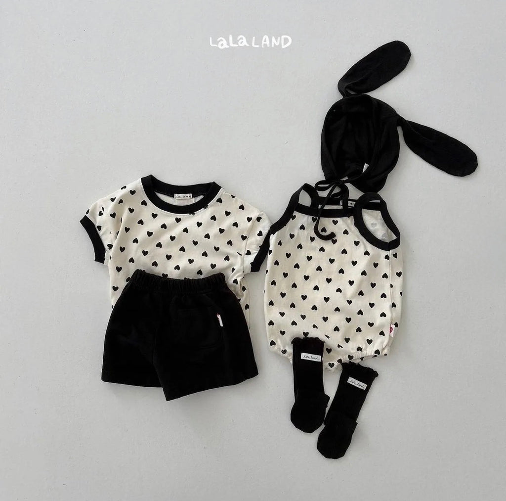 Heart tee & rompers