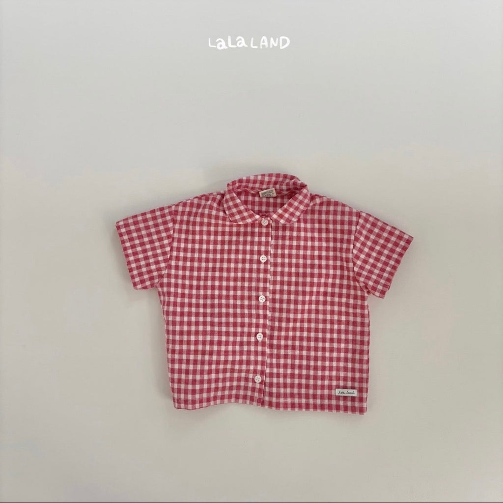 Gingham check shirt