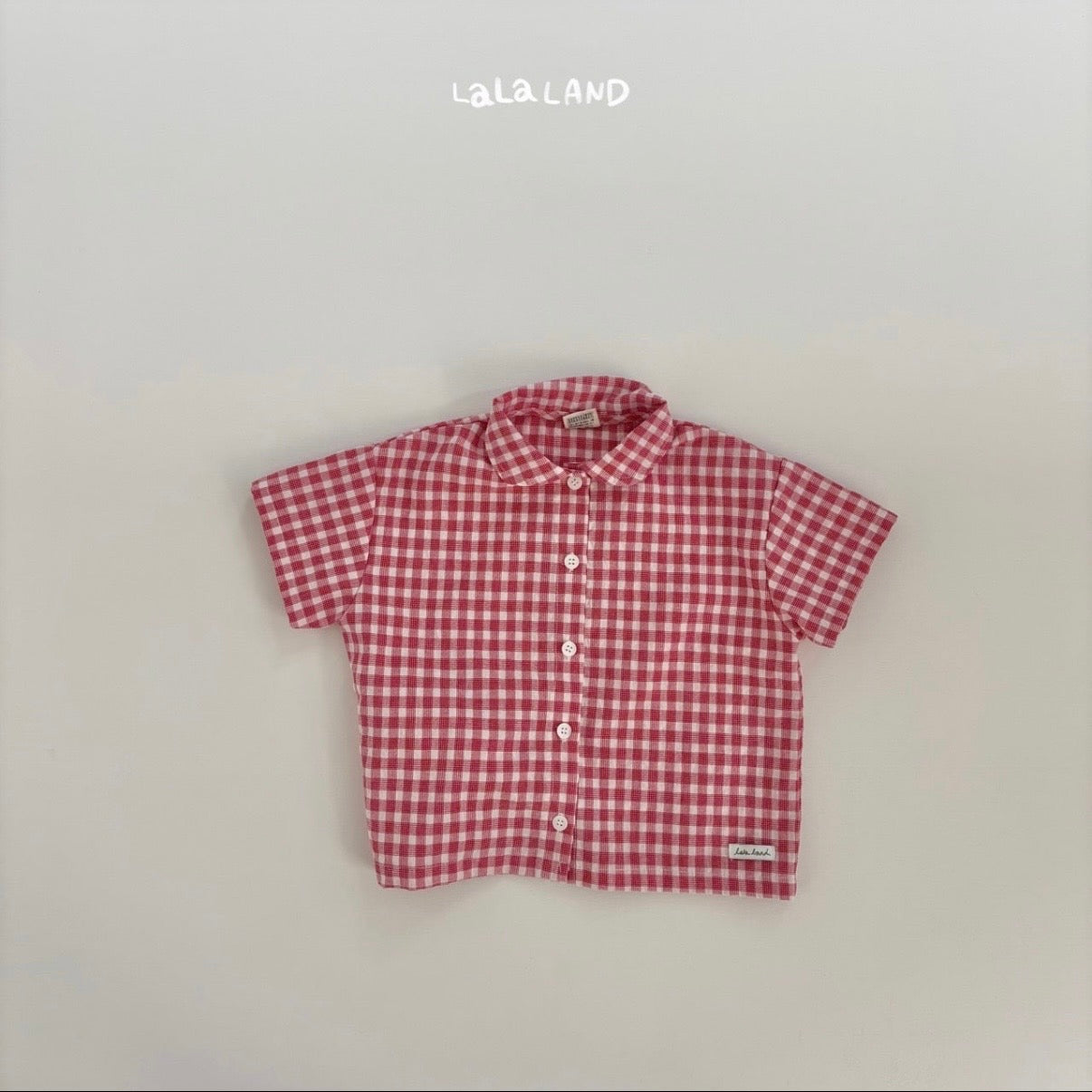 Gingham check shirt