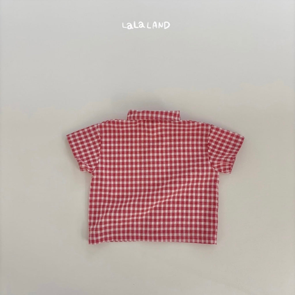 Gingham check shirt
