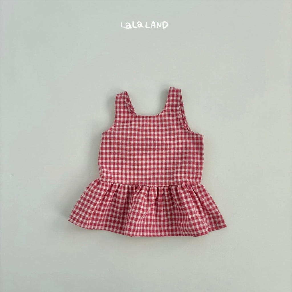 Gingham check dress