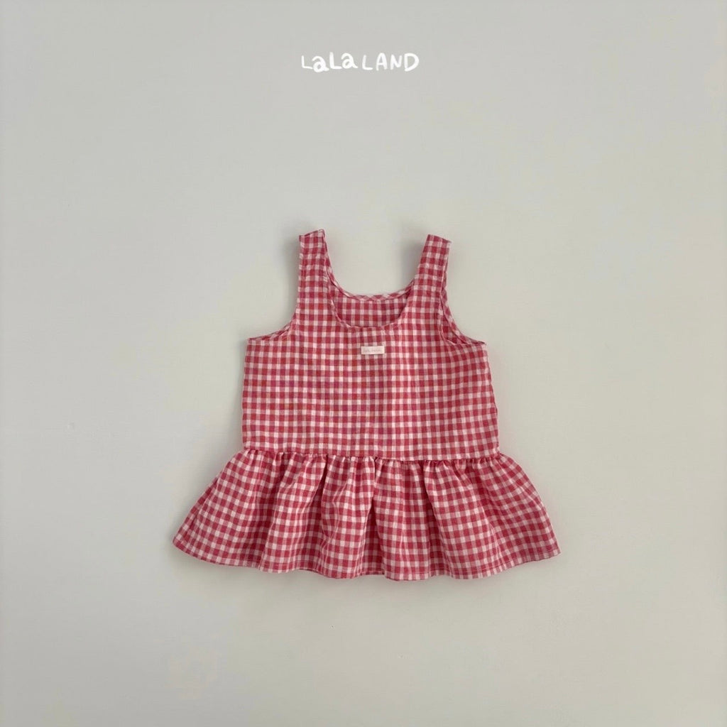 Gingham check dress