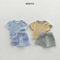 Baby stripe half pants set