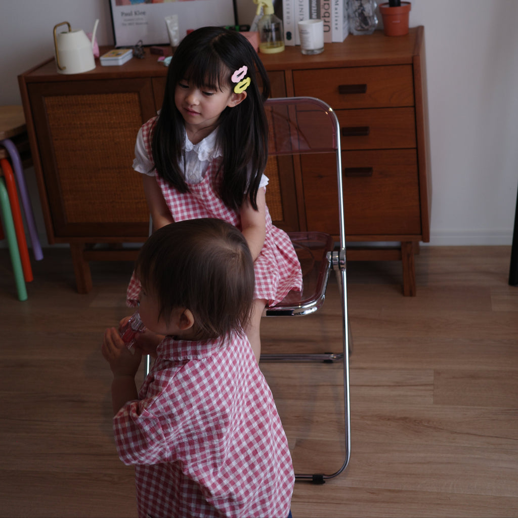 Gingham check dress