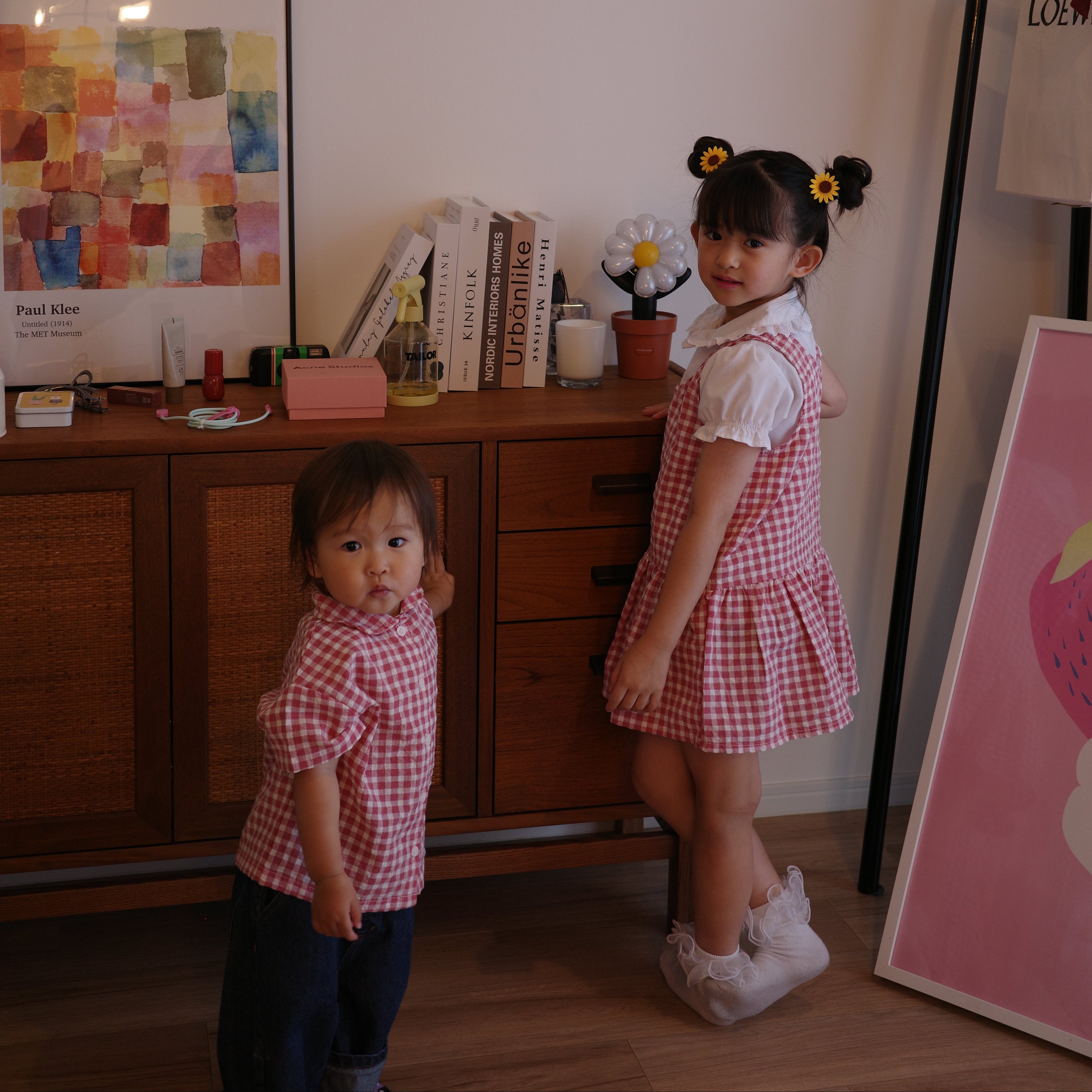 Gingham check dress
