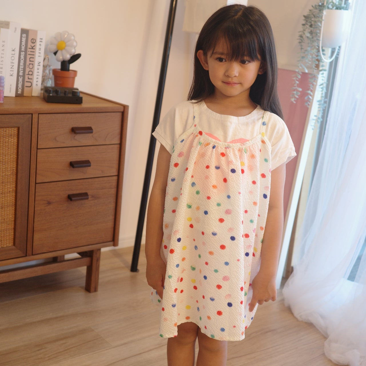 Colorful dot dress
