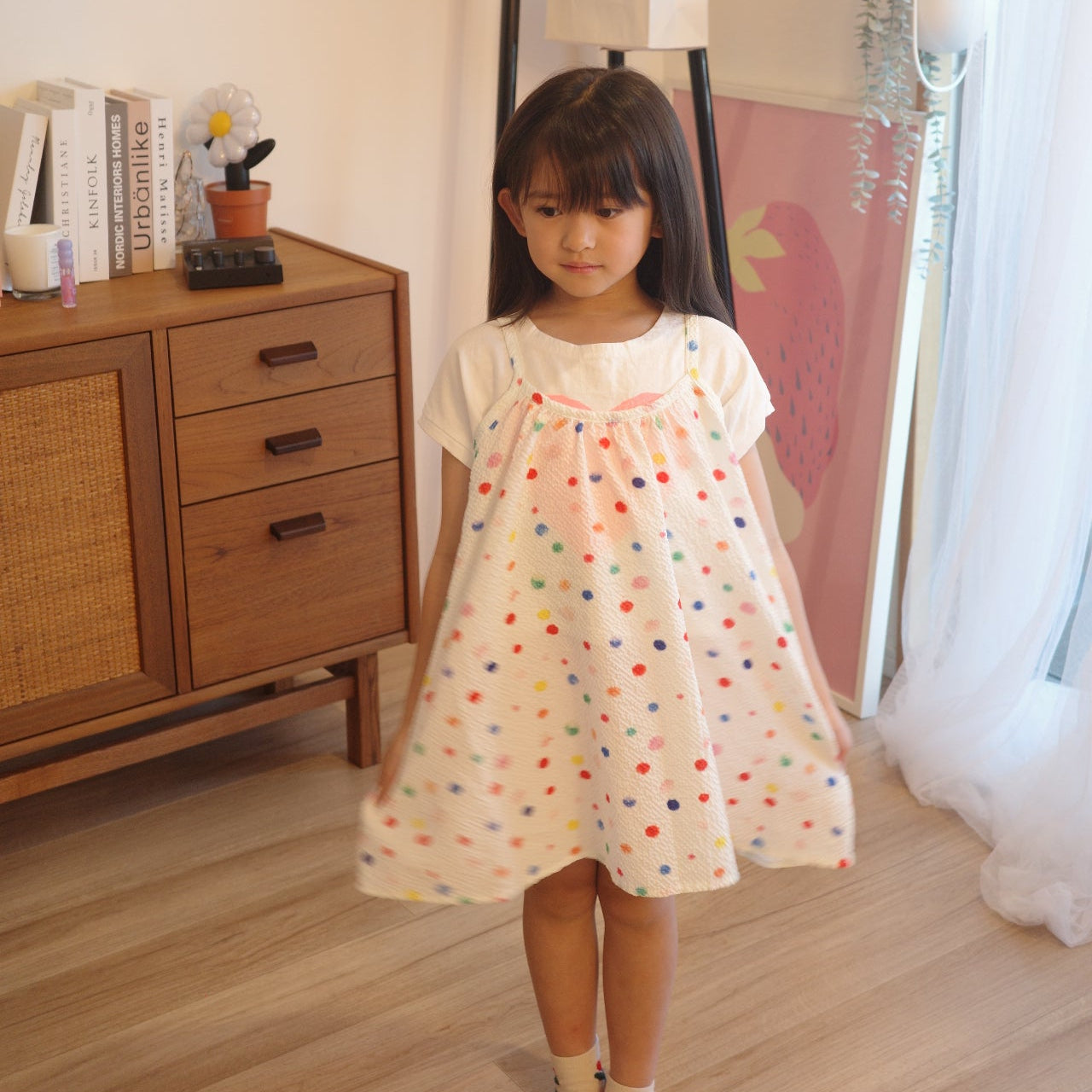 Colorful dot dress