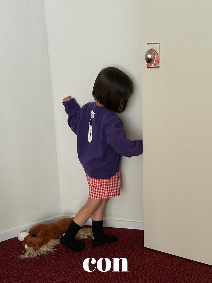 con check short pants