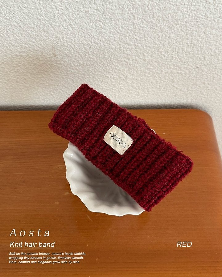 knit cookie hair band