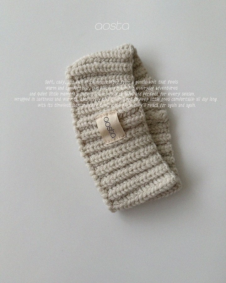 knit cookie hair band