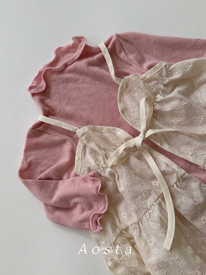 lace cotton open dress