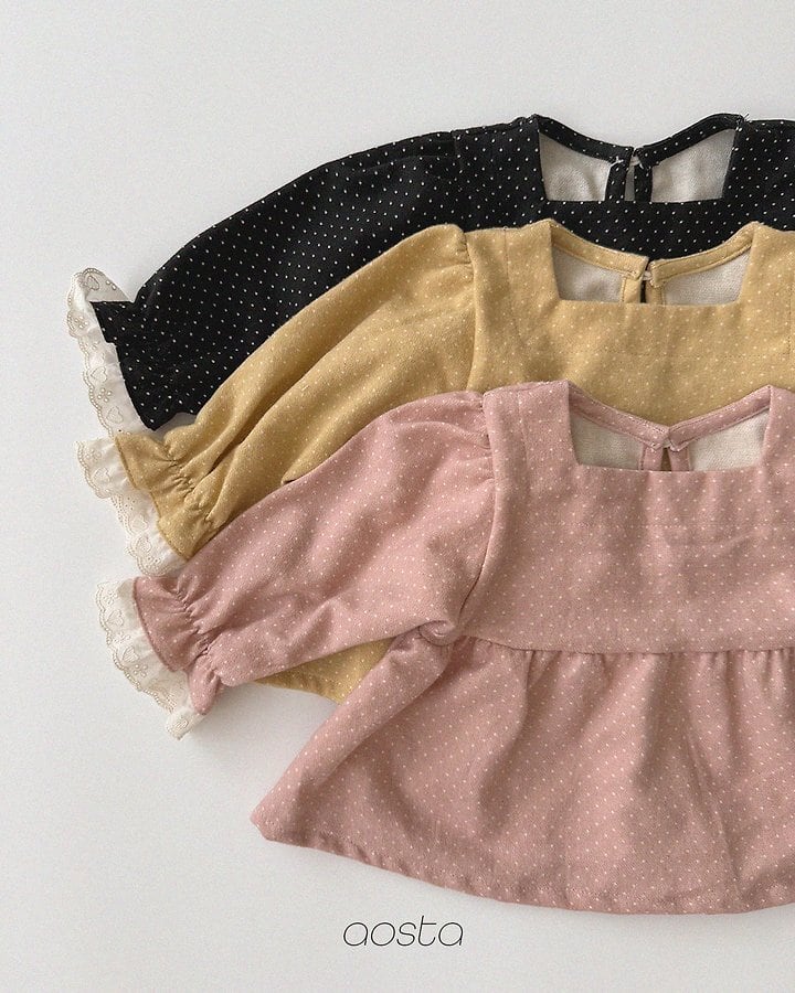 milk dot blouse