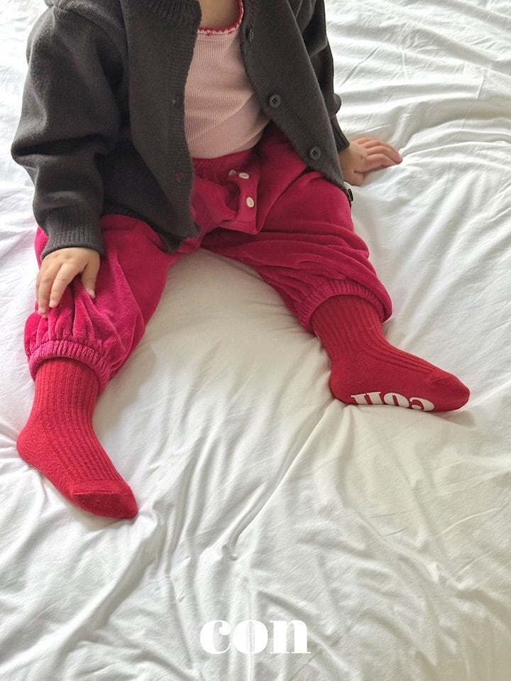 con velours holic pants