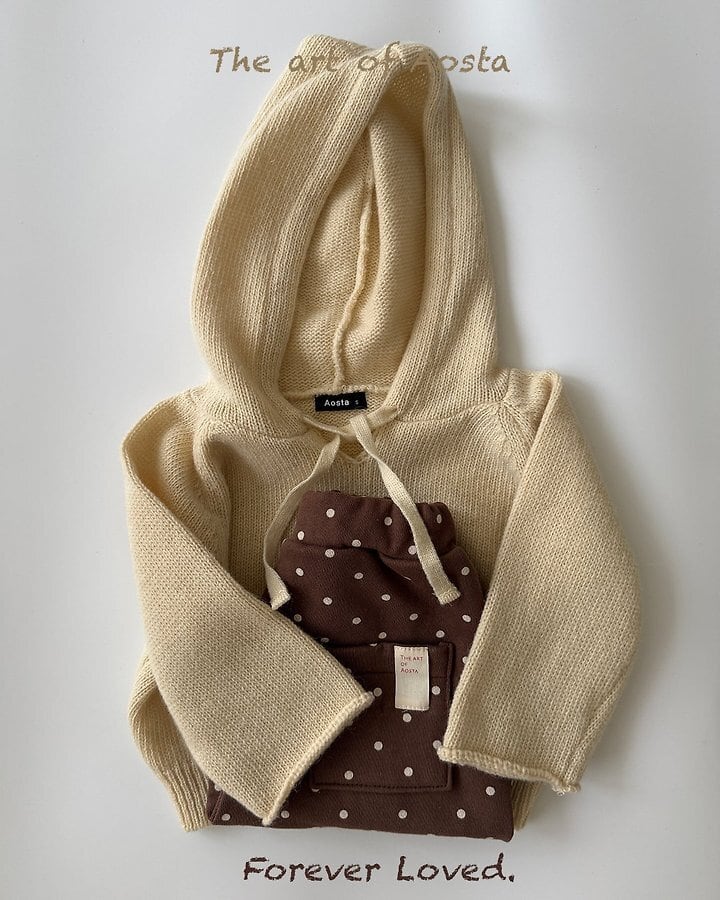 knit cookie hoodie