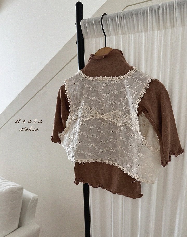 lace open vest