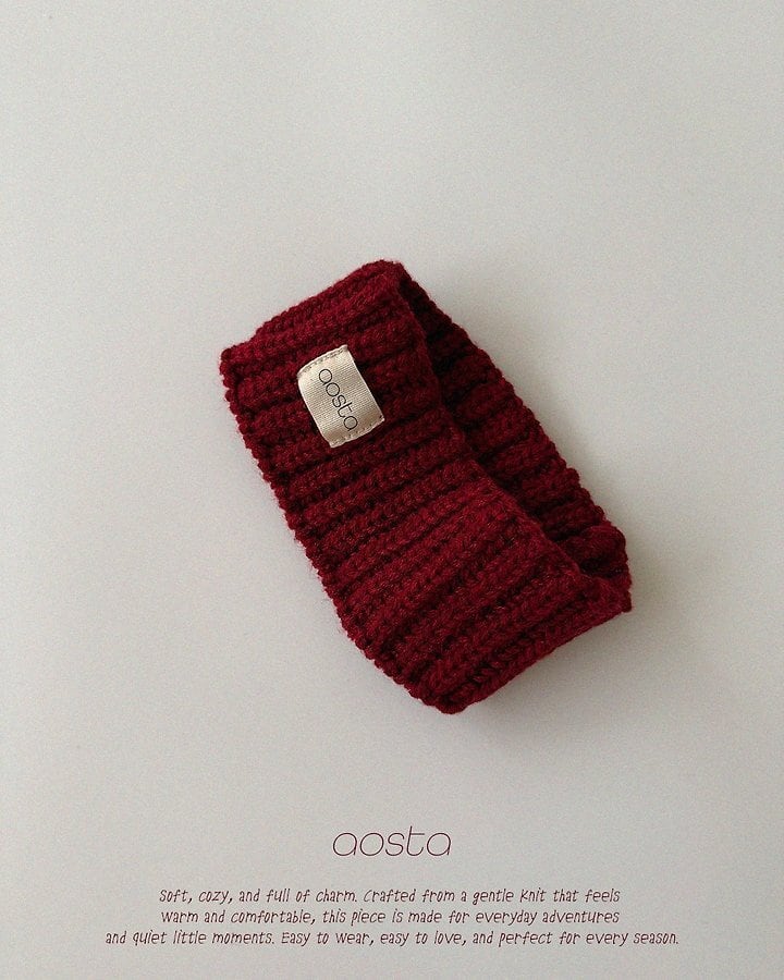 knit cookie hair band