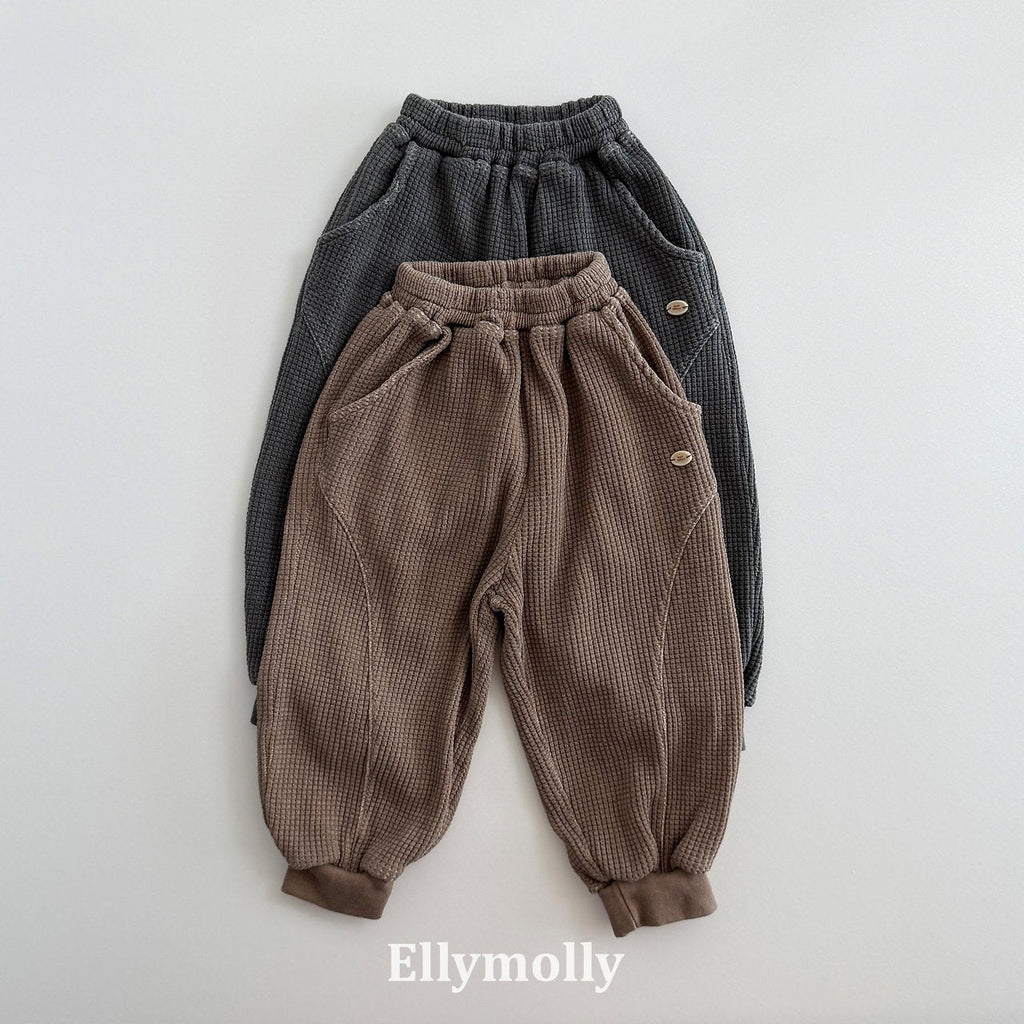 Elly Molly King Waffle Jogger Pants