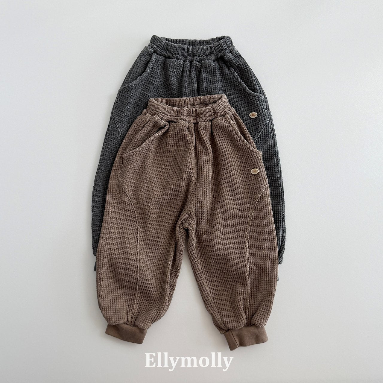 Elly Molly King Waffle Jogger Pants