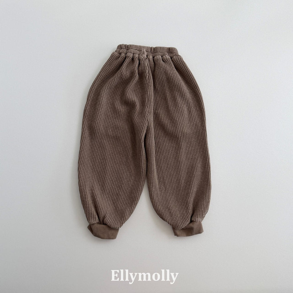 Elly Molly King Waffle Jogger Pants