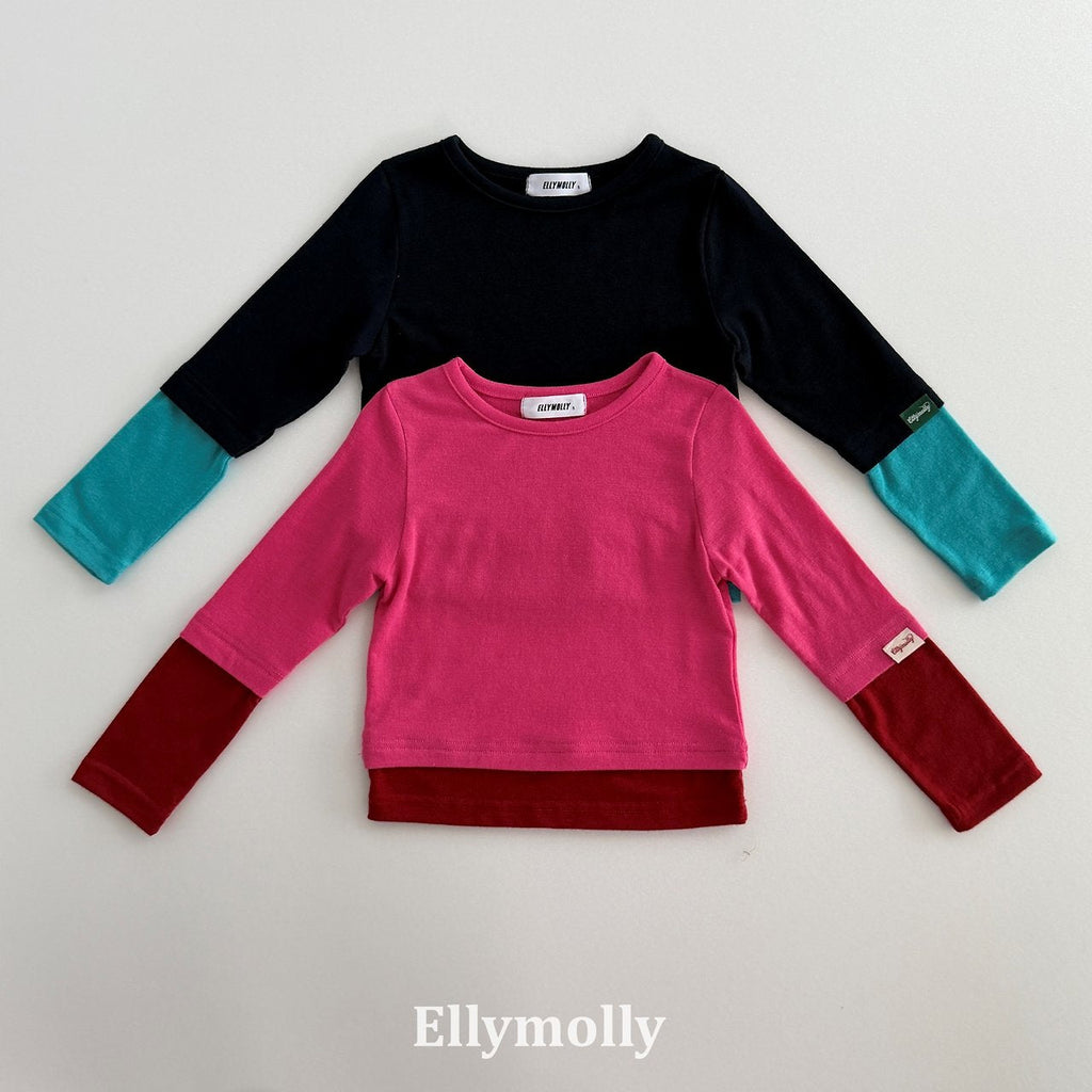 Elly Molly Rolling Color Block Tee