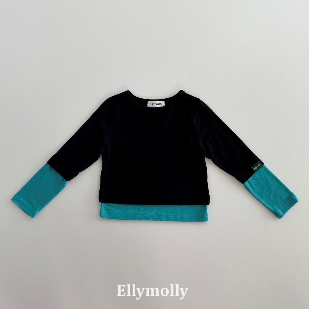 Elly Molly Rolling Color Block Tee
